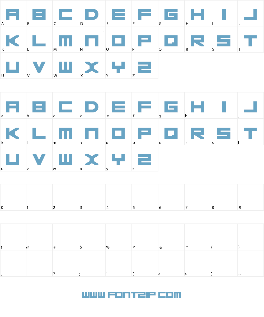 Basica v.2012 Font Character